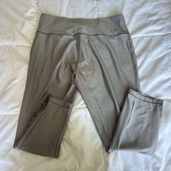 Vogo Athletica Womens XL Leggings Stretch Active Gym Workout Sports Gray - Picture 6 of 7